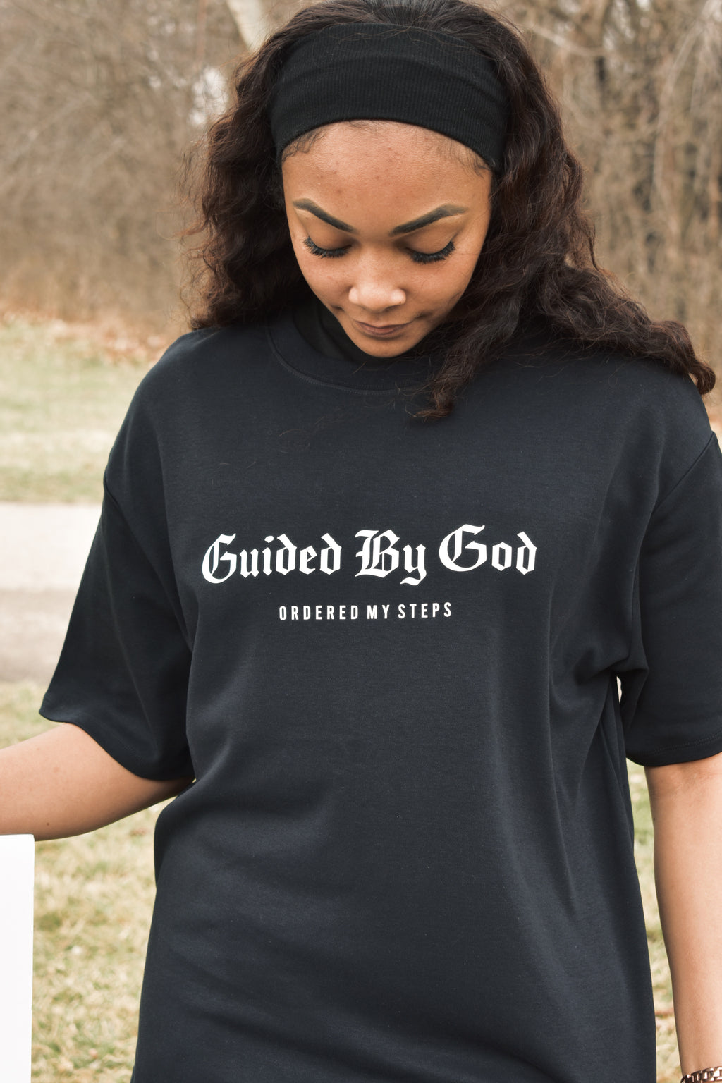 Guided By God Tee BLACK